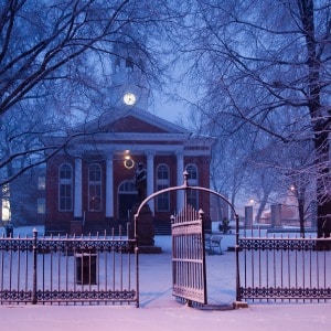 Winter Twilight Leesburg Courthouse